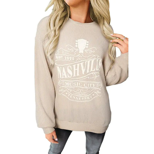 Round Neck Long Sleeve Pullover