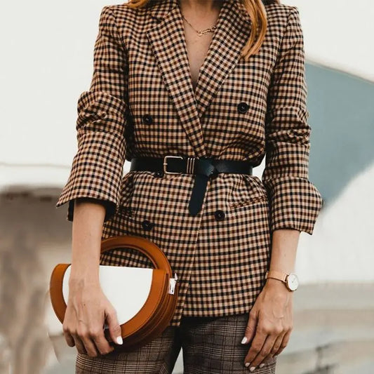 Plaid Blazer Jacket