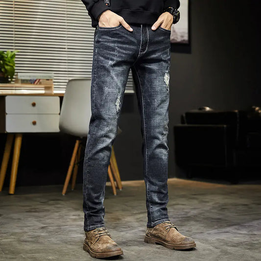 Slim Fit Ripped Jeans