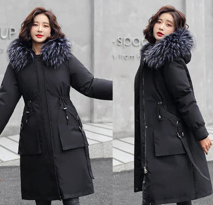 Winter Parka with Fur Collar