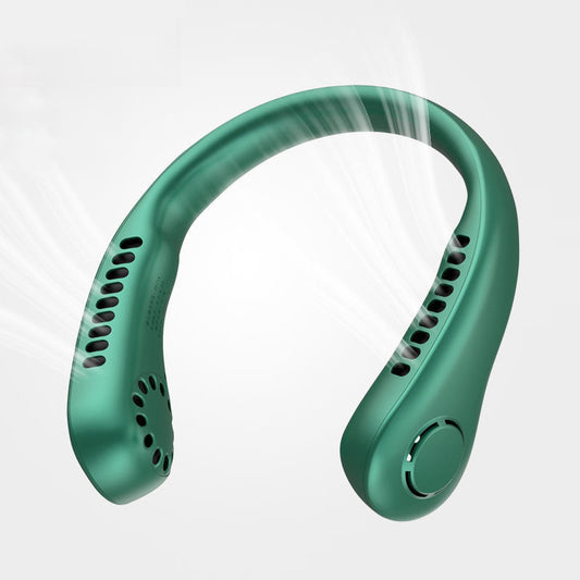 Portable Neck Hanging Mini Leafless Fan (Rechargeable)