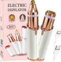 Facial Hair Remover for Women,2 in 1 Electric Hair Removal Device