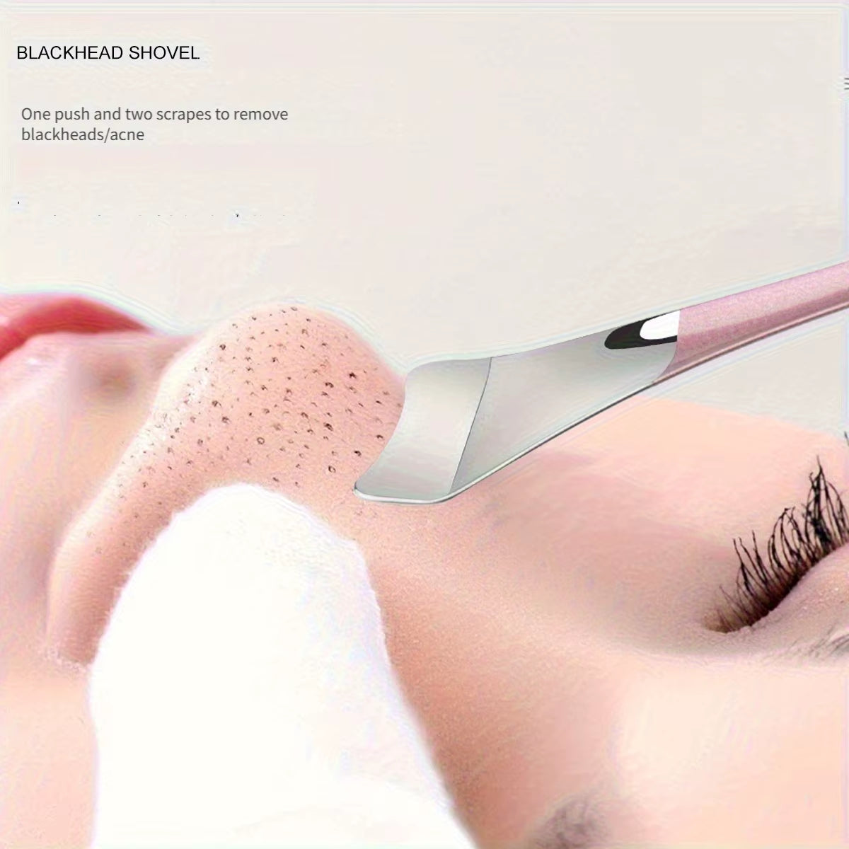 Stainless Steel Blackhead Removal Tool - No Electricity,No Fragrance. Facial Cleaning Tool - for Deep Pore Cleansing.