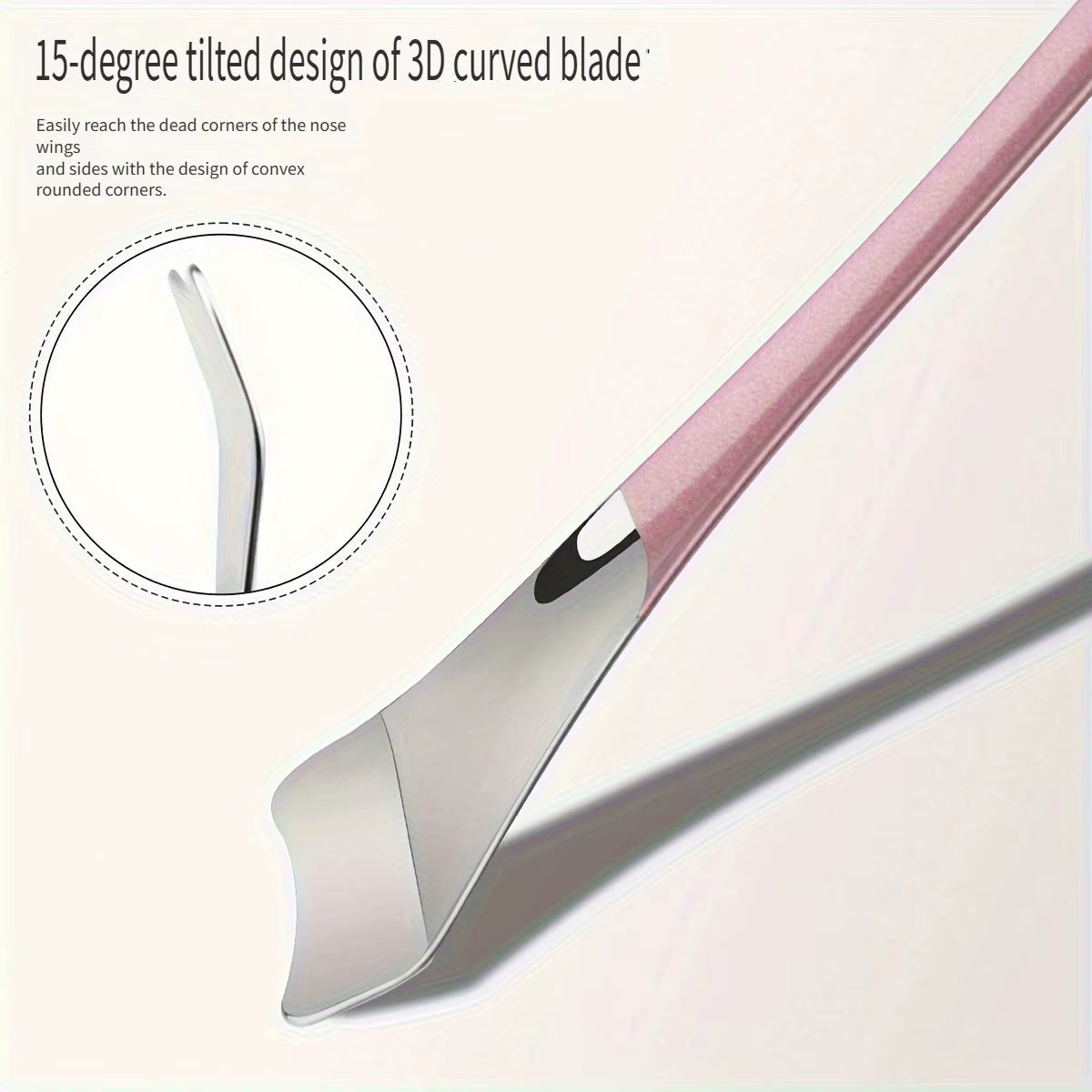 Stainless Steel Blackhead Removal Tool - No Electricity,No Fragrance. Facial Cleaning Tool - for Deep Pore Cleansing.