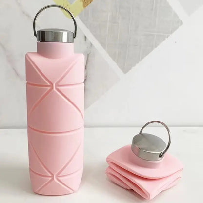Collapsible BPA-Free Silicone Water Bottle 25oz