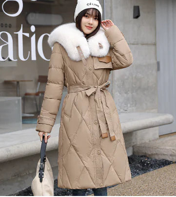 Winter Parka with Fur Collar