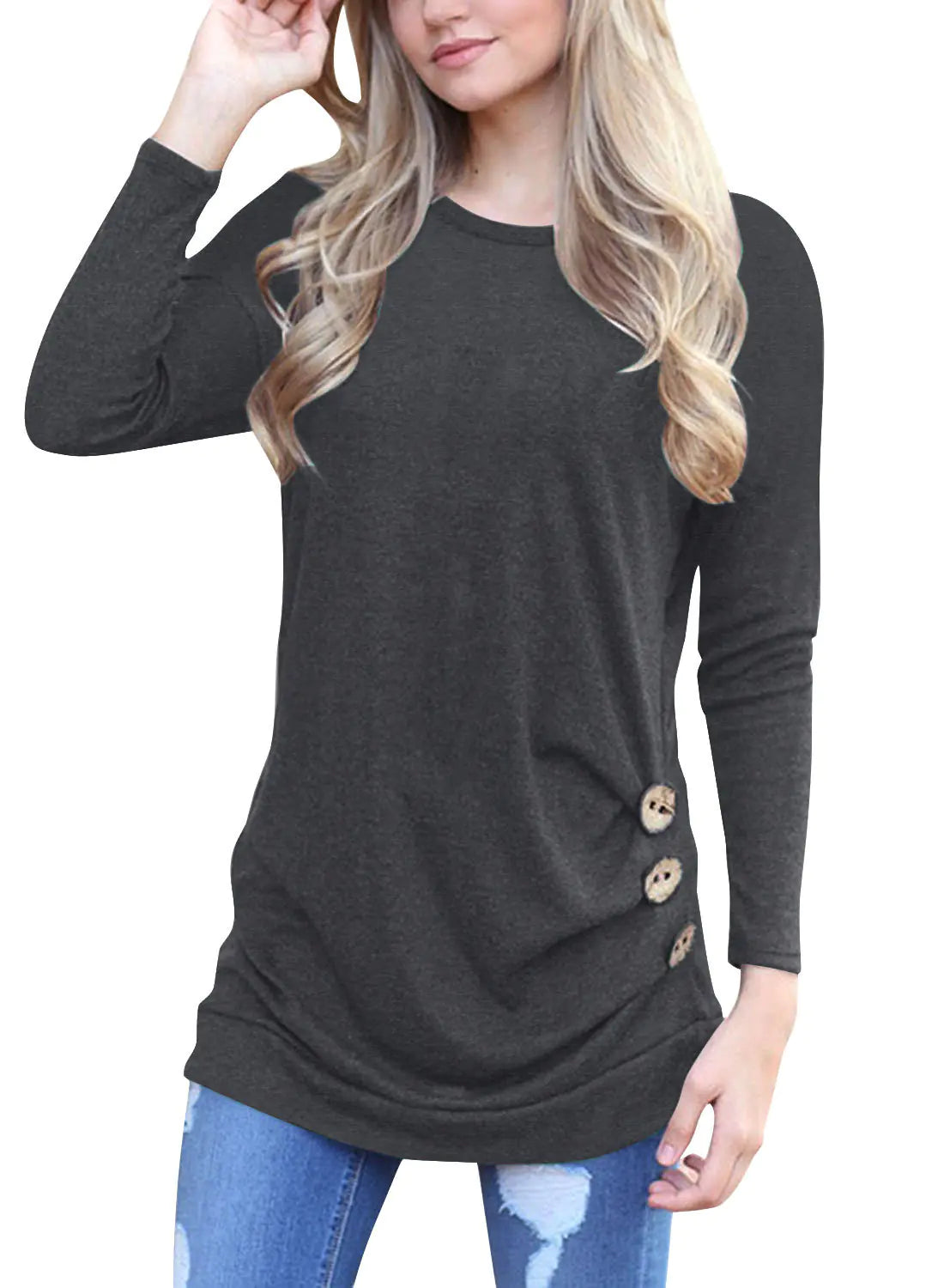Long Sleeve Round Neck Top