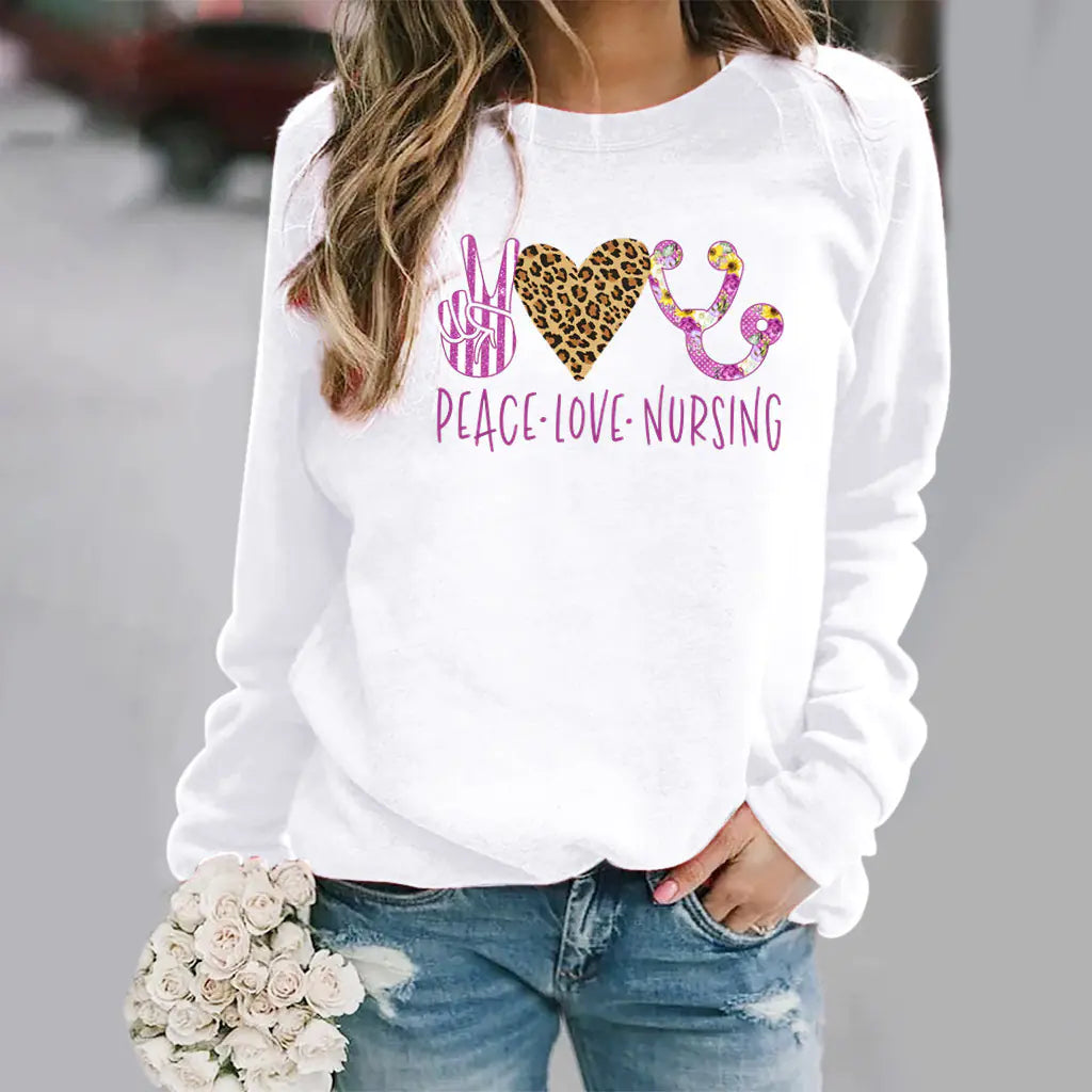 Long-Sleeved Round Neck Sweater