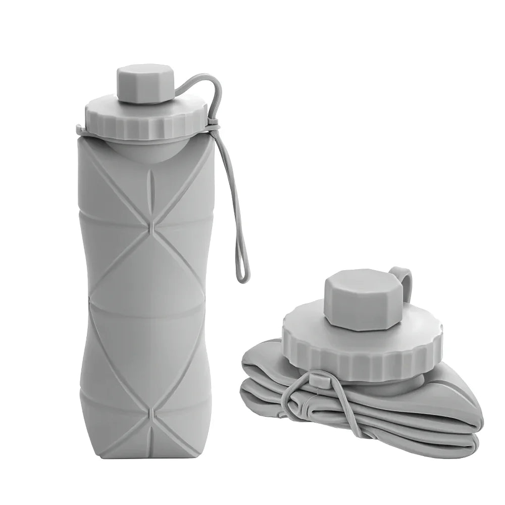Collapsible BPA-Free Silicone Water Bottle 25oz