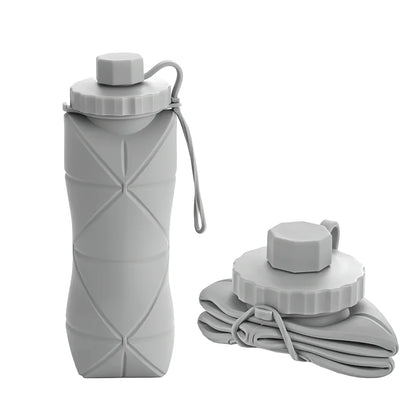 Collapsible BPA-Free Silicone Water Bottle 25oz
