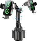 15W Dual-Coil Wireless Car Charger Phone Holder – Auto-Clamping Cup & Vent Mount for iPhone & Samsung