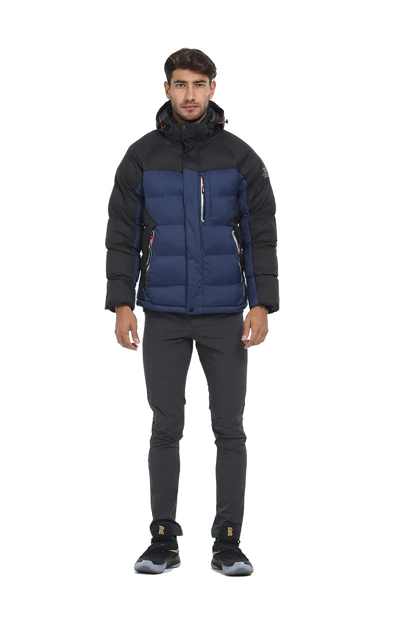 Waterproof Insulated Outdoor Cotton Jacket with Hood