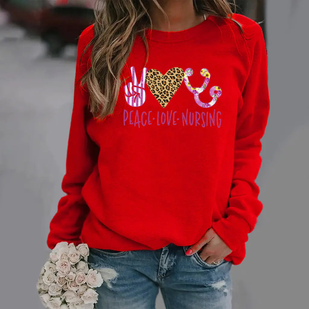 Long-Sleeved Round Neck Sweater
