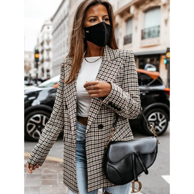 Plaid Blazer Jacket