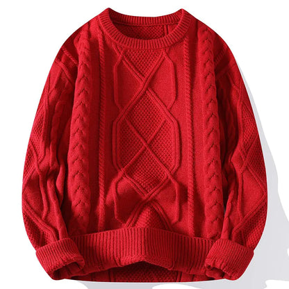 Knit Pullover Sweater for Autumn and Winter