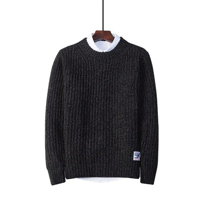 Loose Fit Crew Neck Pullover Sweater