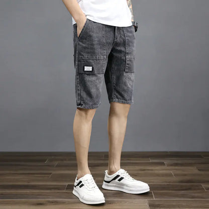 Thin Denim Shorts