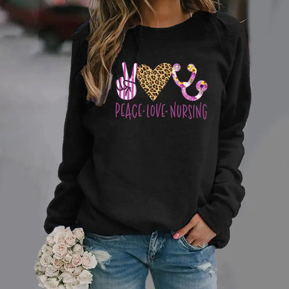 Long-Sleeved Round Neck Sweater
