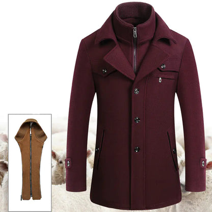 Wool Jacket - Mid-Length Casual Coat