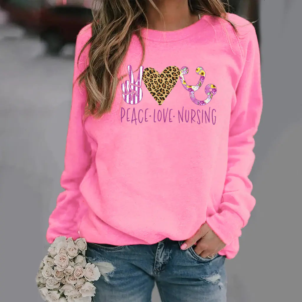 Long-Sleeved Round Neck Sweater