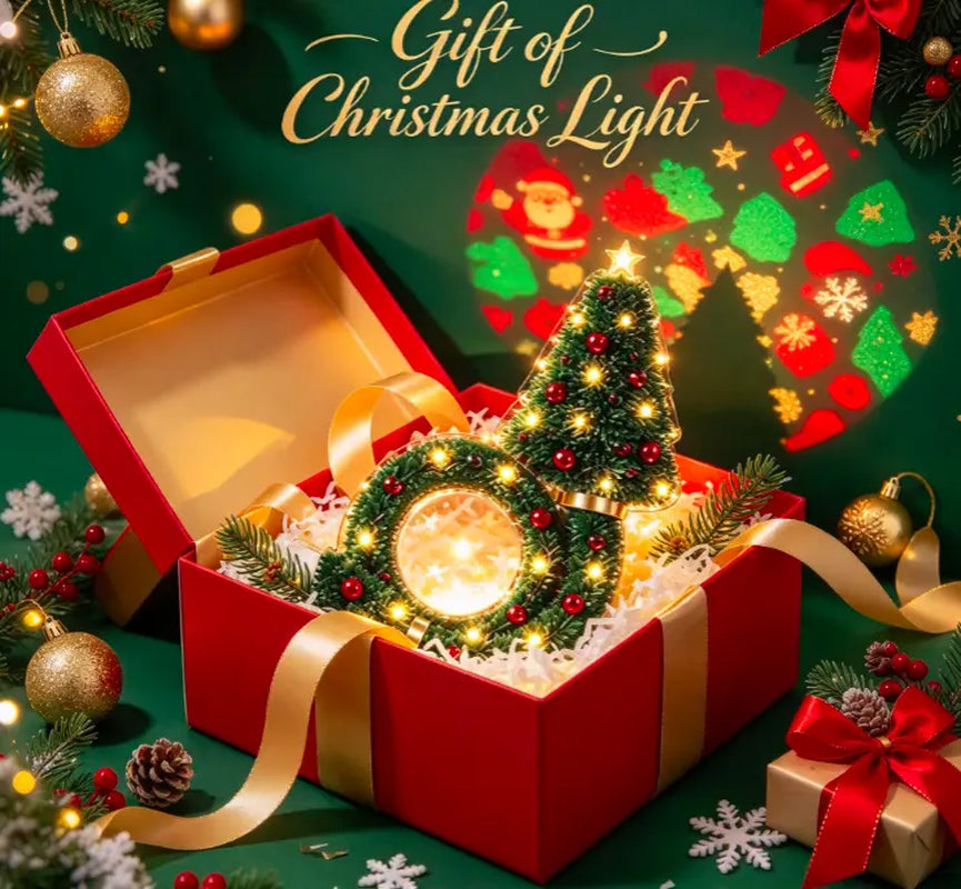 2026 New Christmas Tree Projector Night Light, USB Plug‑In LED Ceiling Xmas Projector Lamp, 6+ Festive Holiday Patterns, Warm Indoor Christmas Decor for Bedroom Party, Great Christmas Gift for Kids & Family