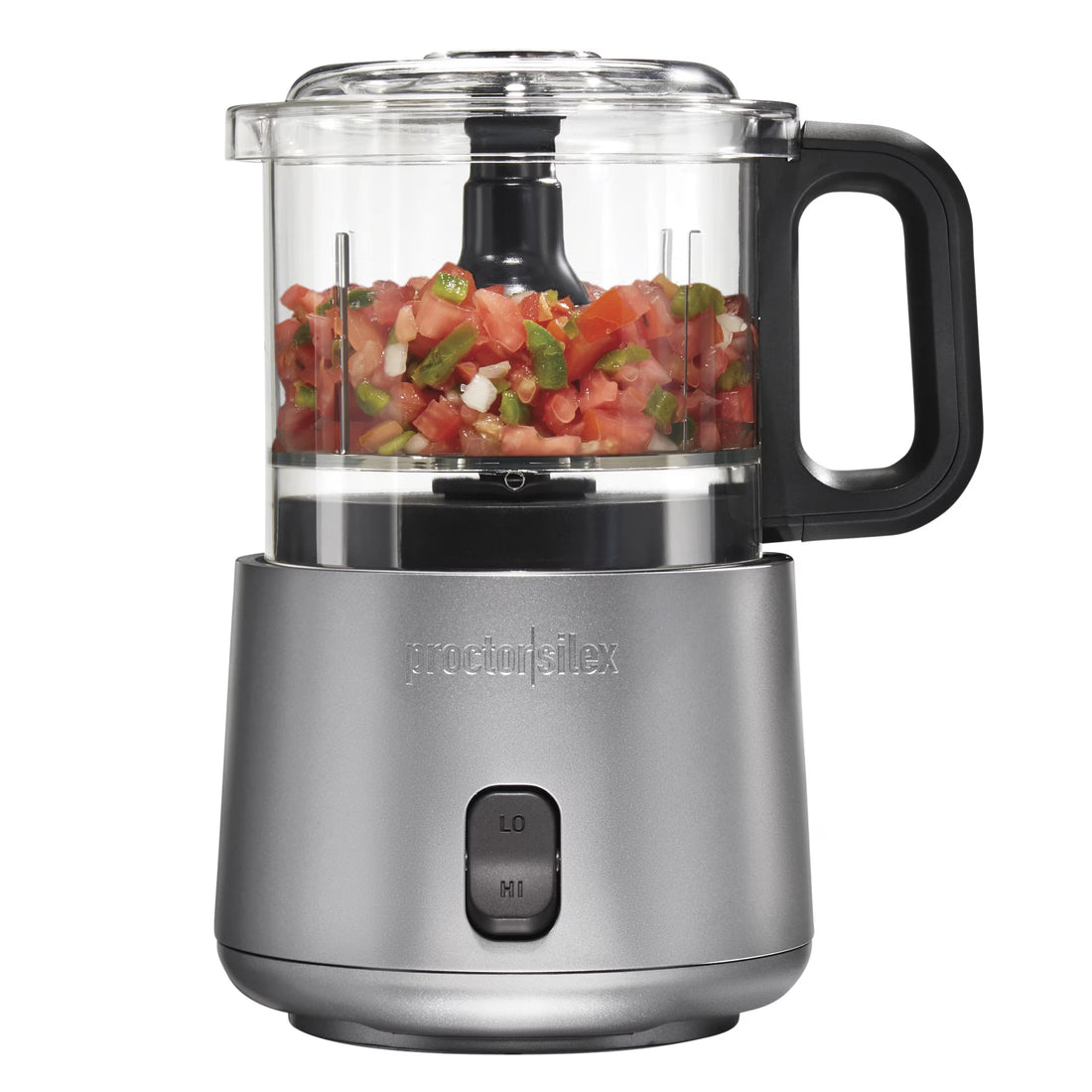Electric Food Chopper & Mini Food Processor, 2-Speed, 3.5 Cup, Gray