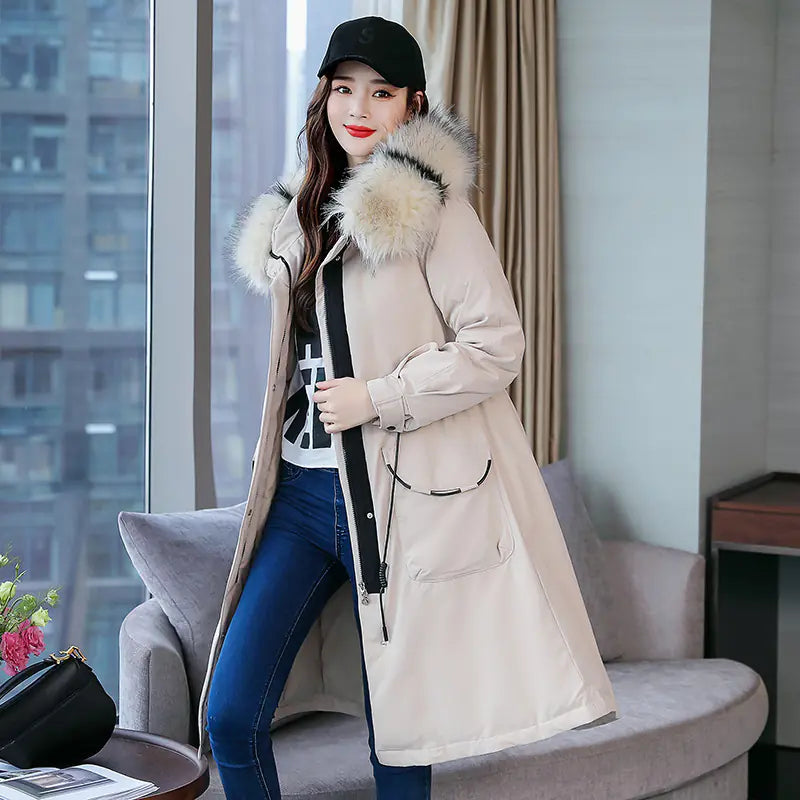 Winter Parka with Fur Collar