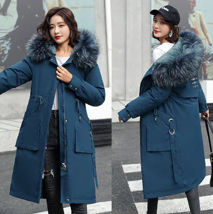 Winter Parka with Fur Collar