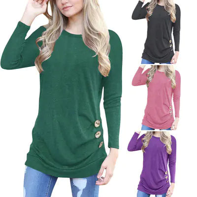 Long Sleeve Round Neck Top