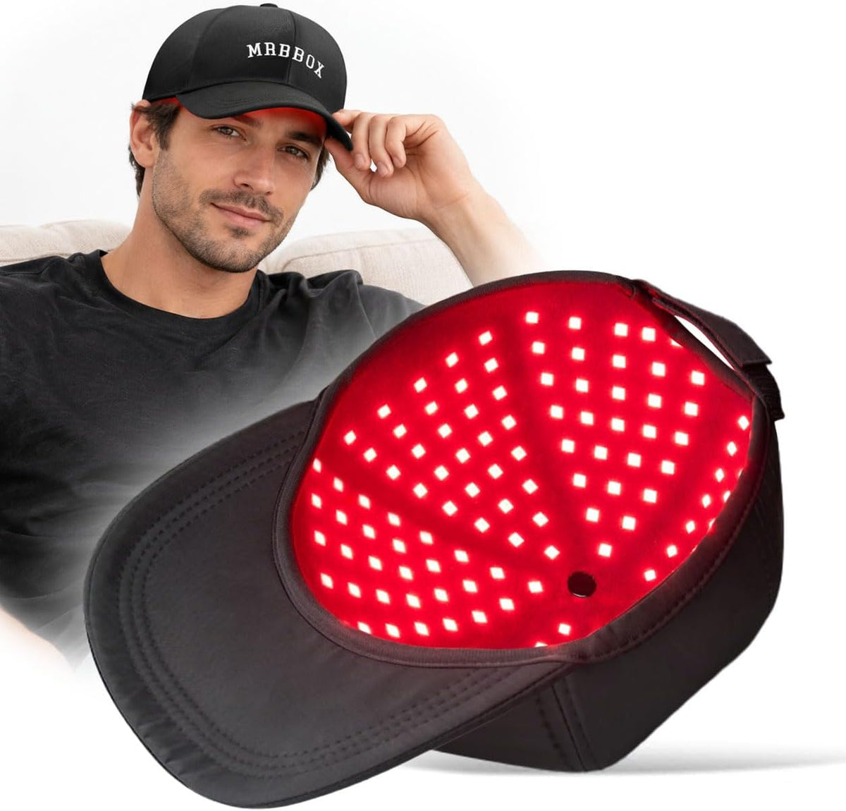 Red Light Hair Growth Cap, Upgraded 180 Tri-Chip Leds, Full Scalp Coverage