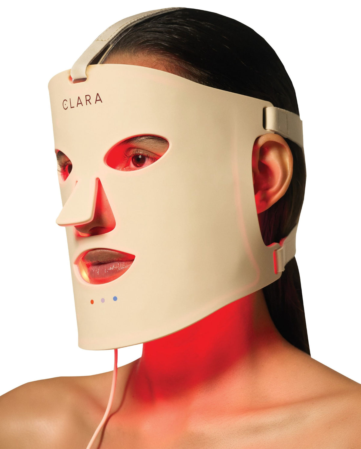 Red Light Therapy LED Face Mask, Silicone, 225 Leds, Adjustable, Collagen Boosting Anti-Aging for Radiant Skin