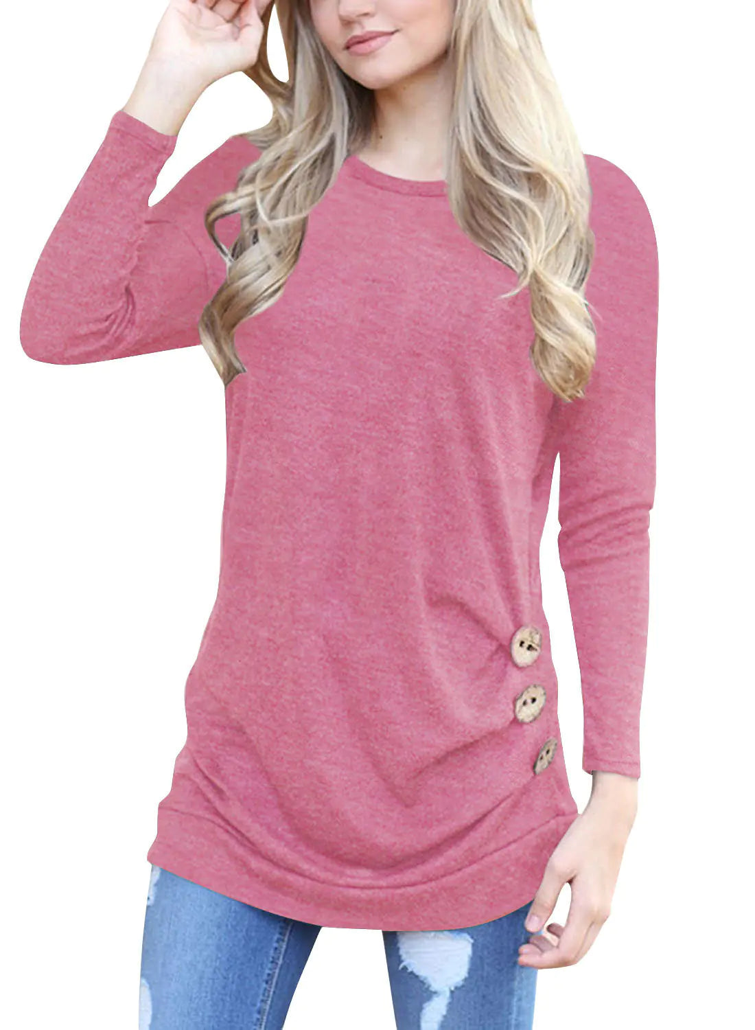 Long Sleeve Round Neck Top