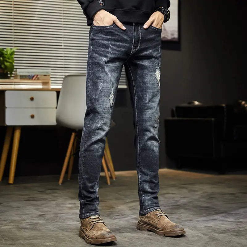 Slim Fit Ripped Jeans