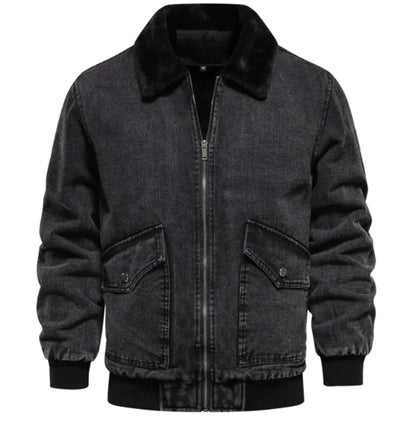 Fleece-Lined Denim Jacket