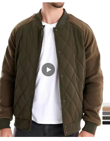 Patchwork Thick Fleece Lined Jacket
