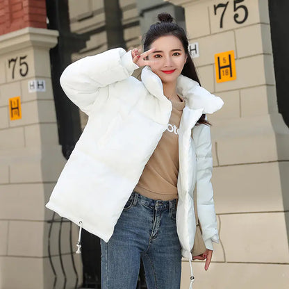 Short Thick Cotton Jacket - Korean Style