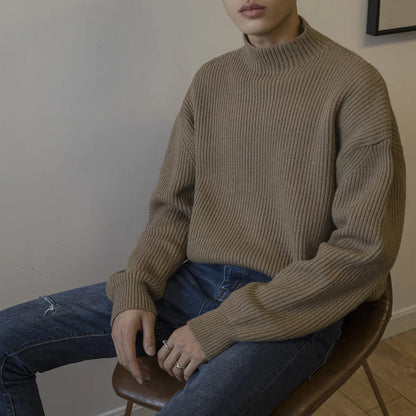 Half Turtleneck Knit Sweater